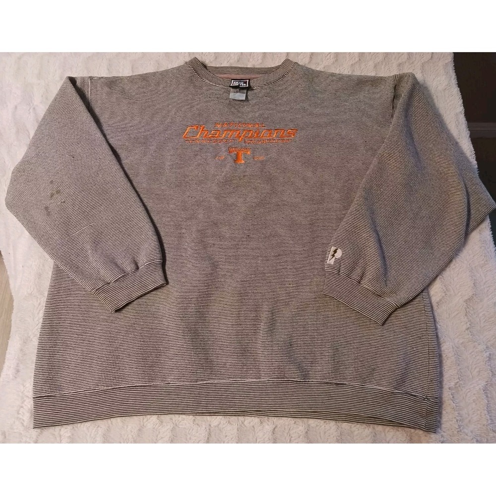 Vintage Tennessee Volunteers Sweatshirt Mens 2XL Gray 1998 National Champions UT